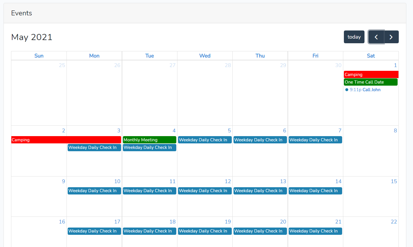 Track appointments with Real Easy Software's calendar.